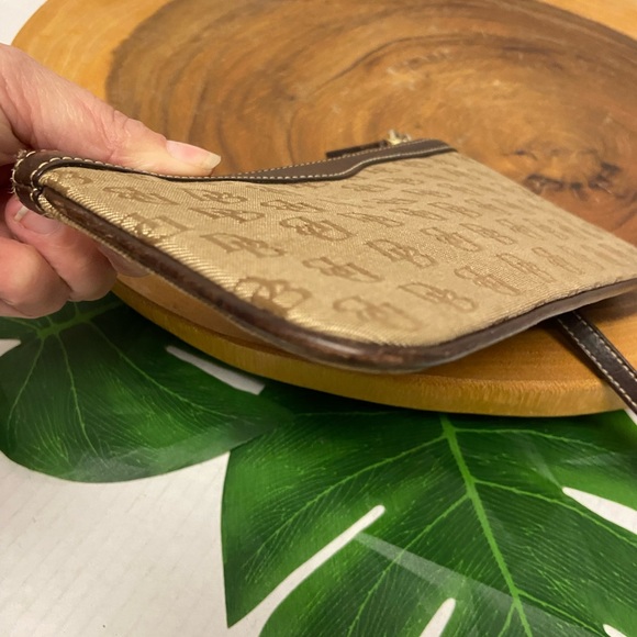 Dooney & Boutke DB Canvas & Leather Wristlet - Picture 4 of 8